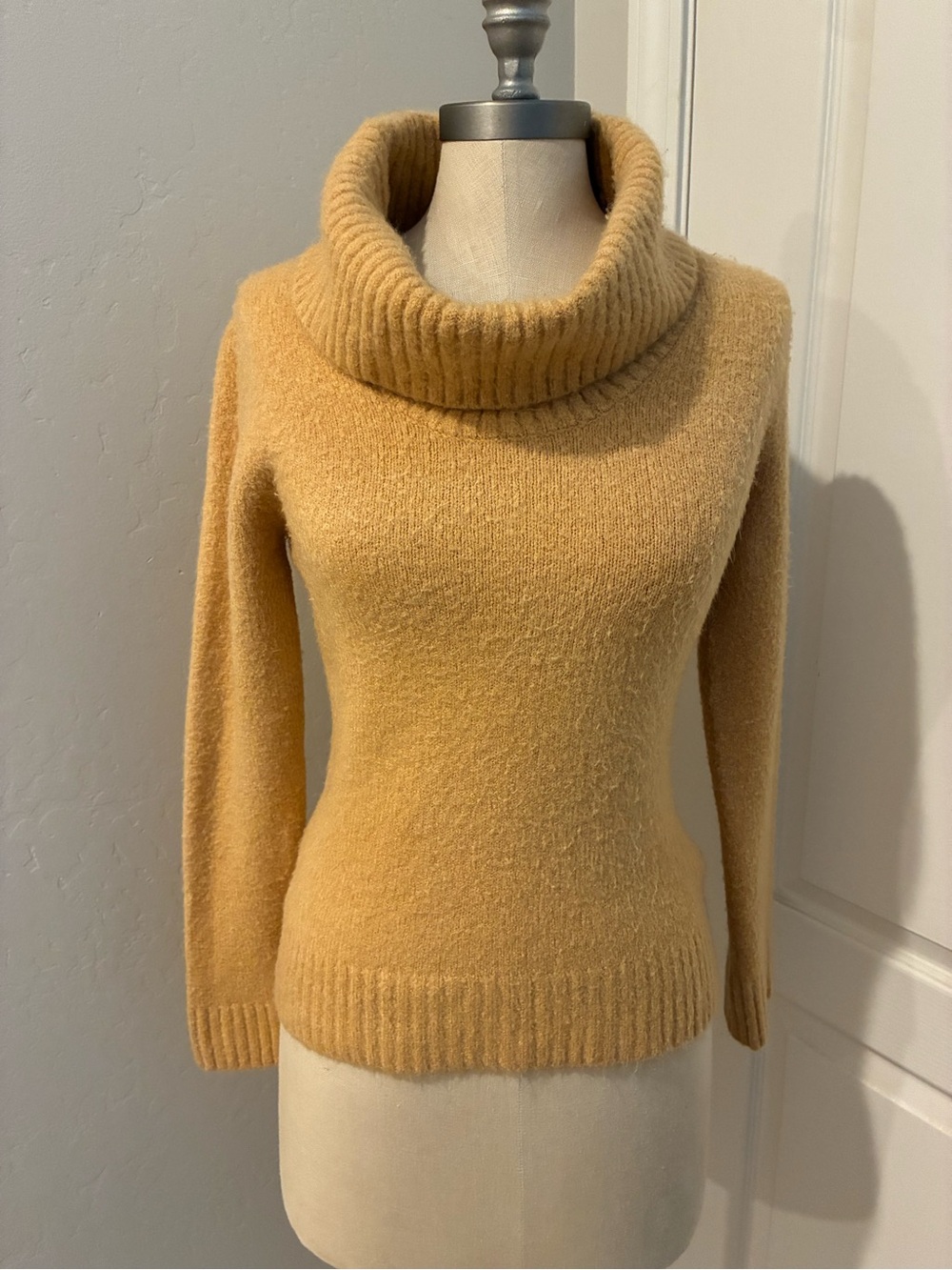 Chadwicks Camel/Tan Cowl Neck Sweater size S